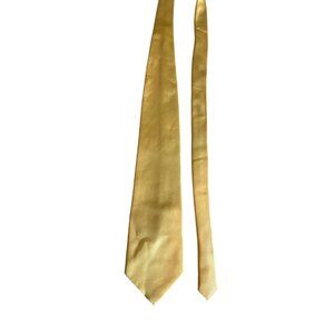 Twist  Platinum Mens Gold Necktie Classic Style Dad Gift Retro Corpcore